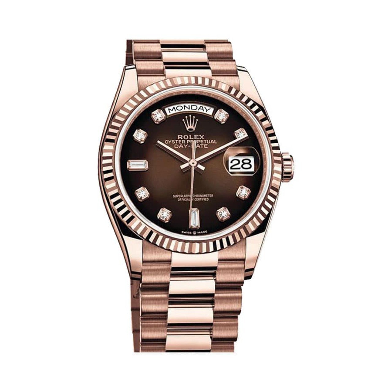  Rolex Day-Date Brown Ombre Replica 