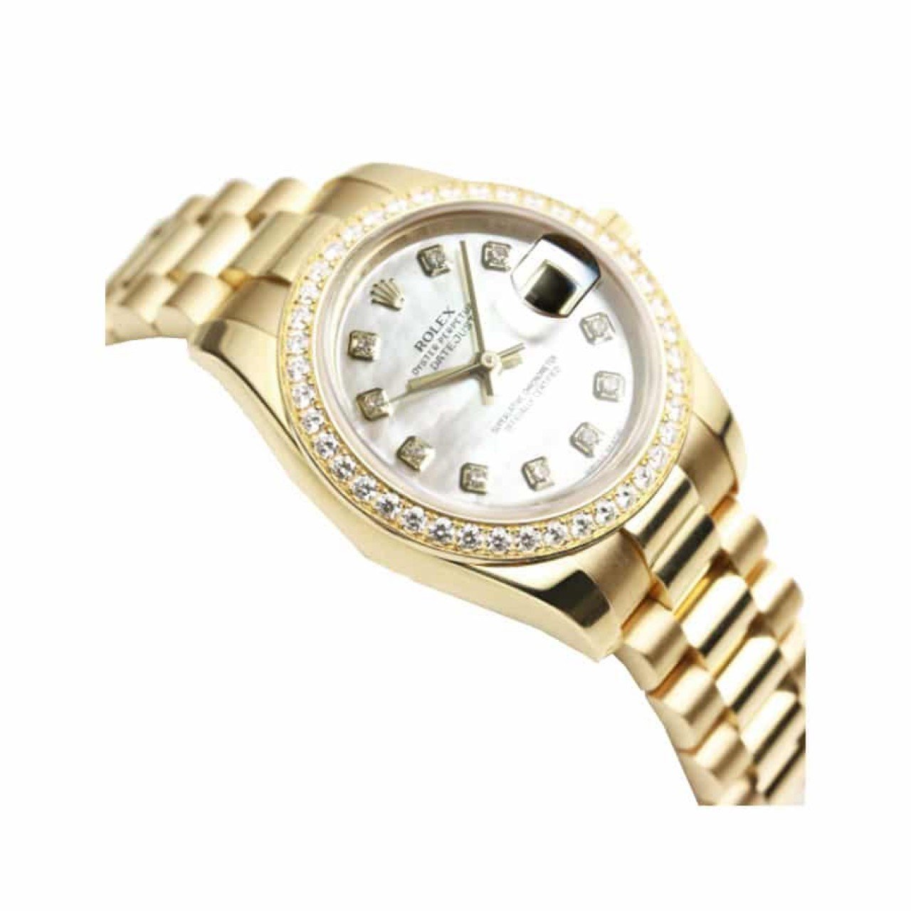  Rolex Datejust Diamond Gold Replica 