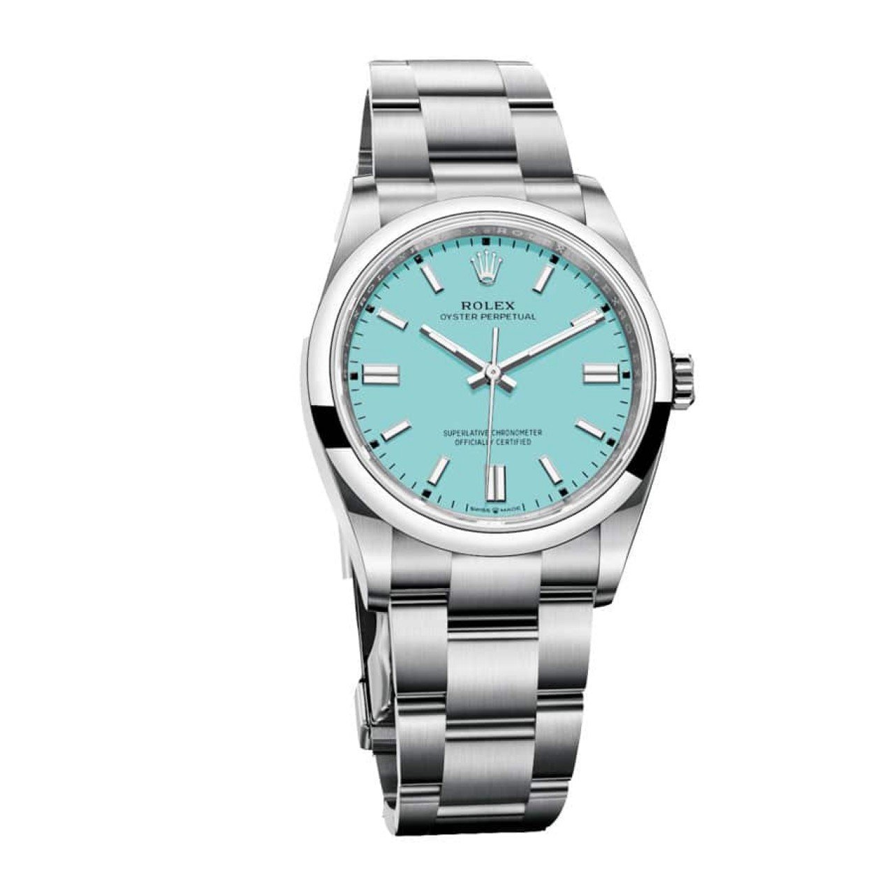  Rolex Oyster Perpetual Aqua Dial 126000 Replica 