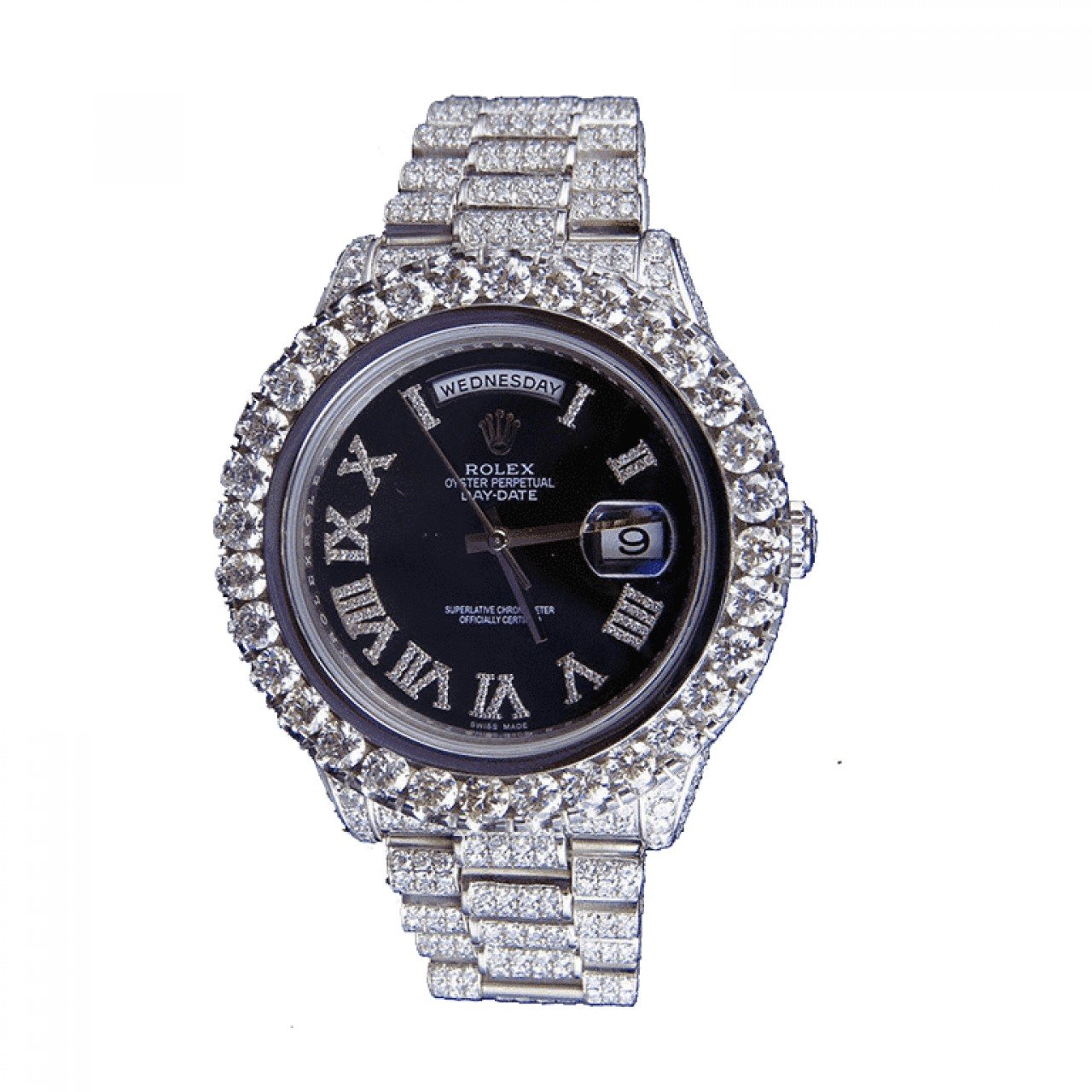  Rolex Day-Date 218239 Fully Iced Out Replica 