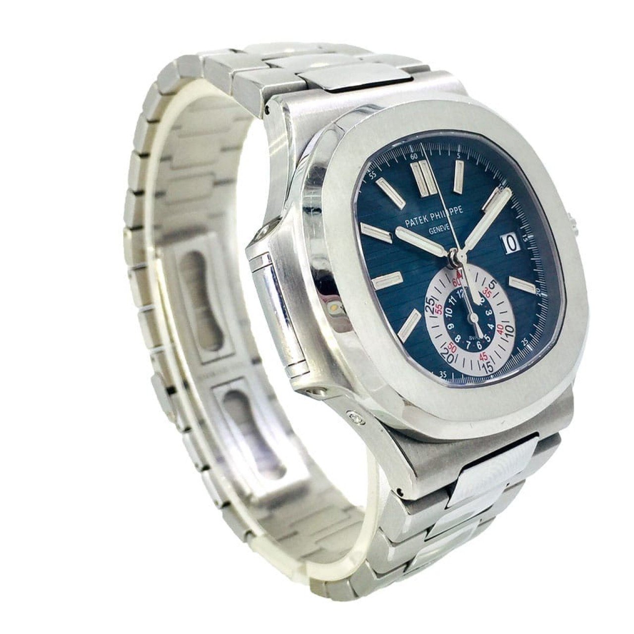  Patek Nautilus Blue Silver Replica 