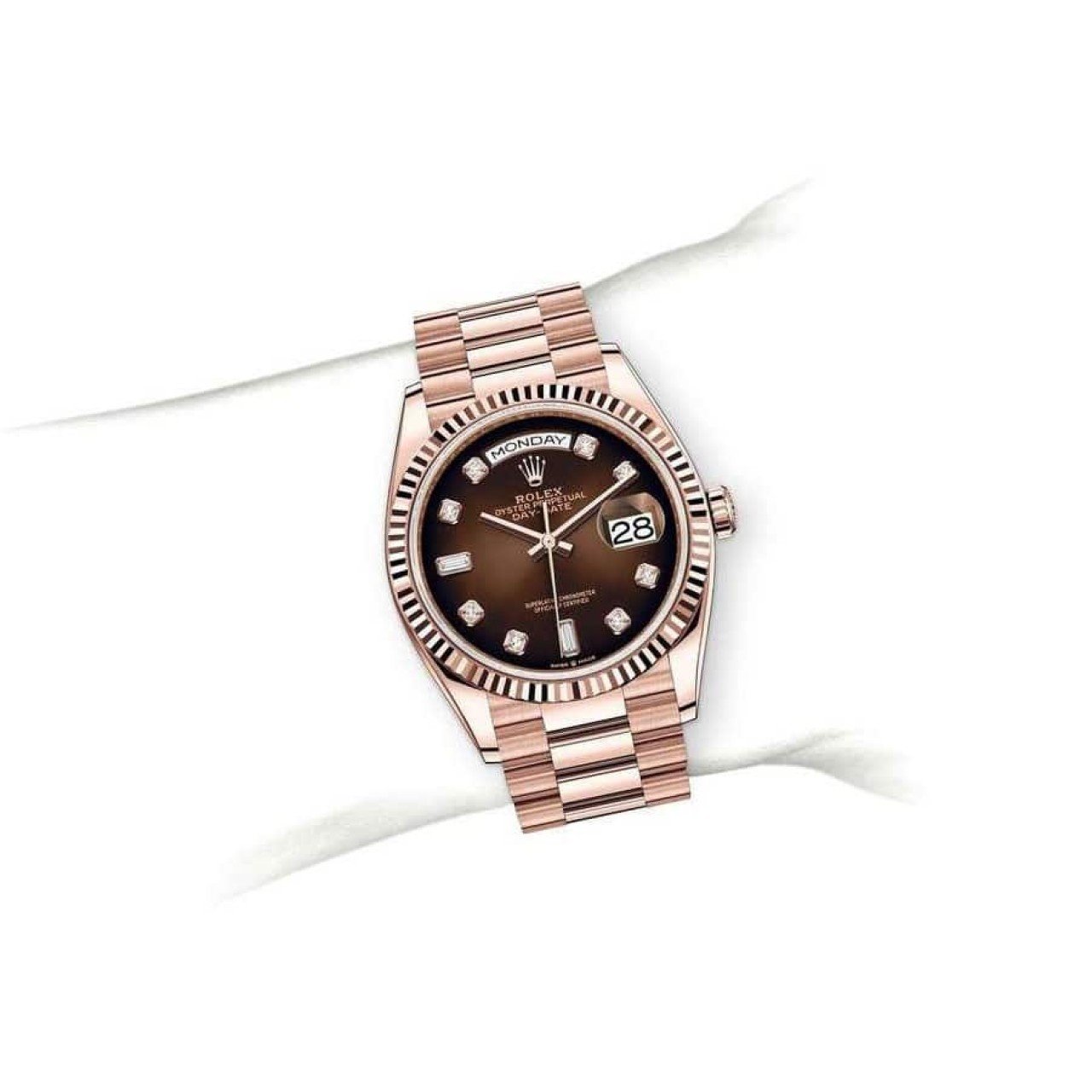  Rolex Day-Date Brown Ombre Replica 