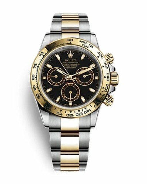 Daytona 116520 Gold Steel Black Replica