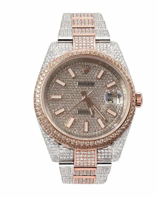Fully Iced Out Rolex Replica
