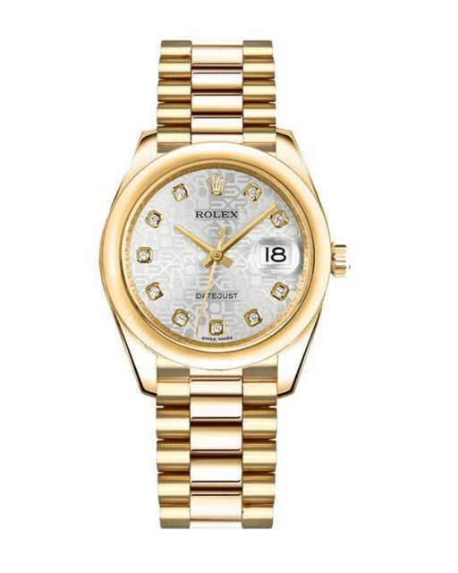 Rolex Datejust Grey Diamond Replica