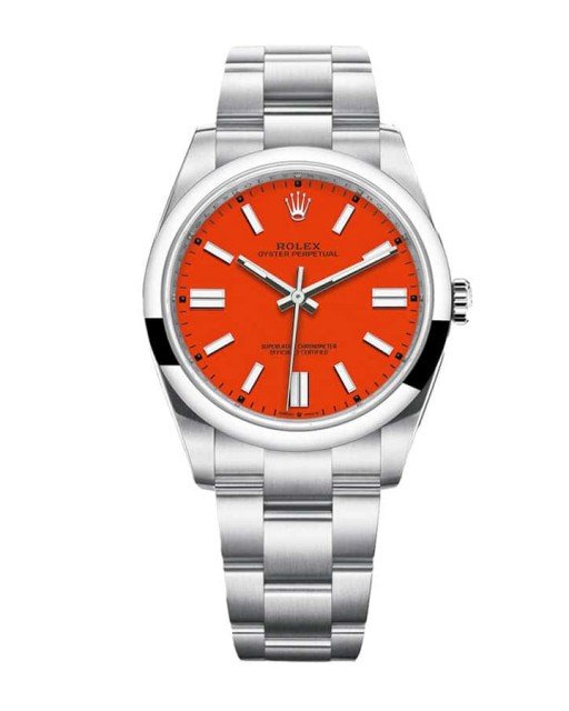 Rolex Oyster Perpetual Red Dial 126000 Replica